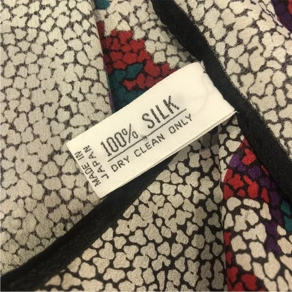 Vtg Christian Dior Silk Scarf  Logo Fall Leaves Classic Echarpes 34 X 34 square - Picture 8 of 11